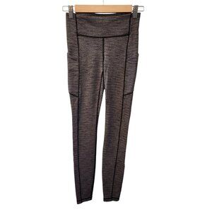 Lululemon Pants 4 Women's Gray Leggings Speed Up Tight 28" Full On Luxtreme